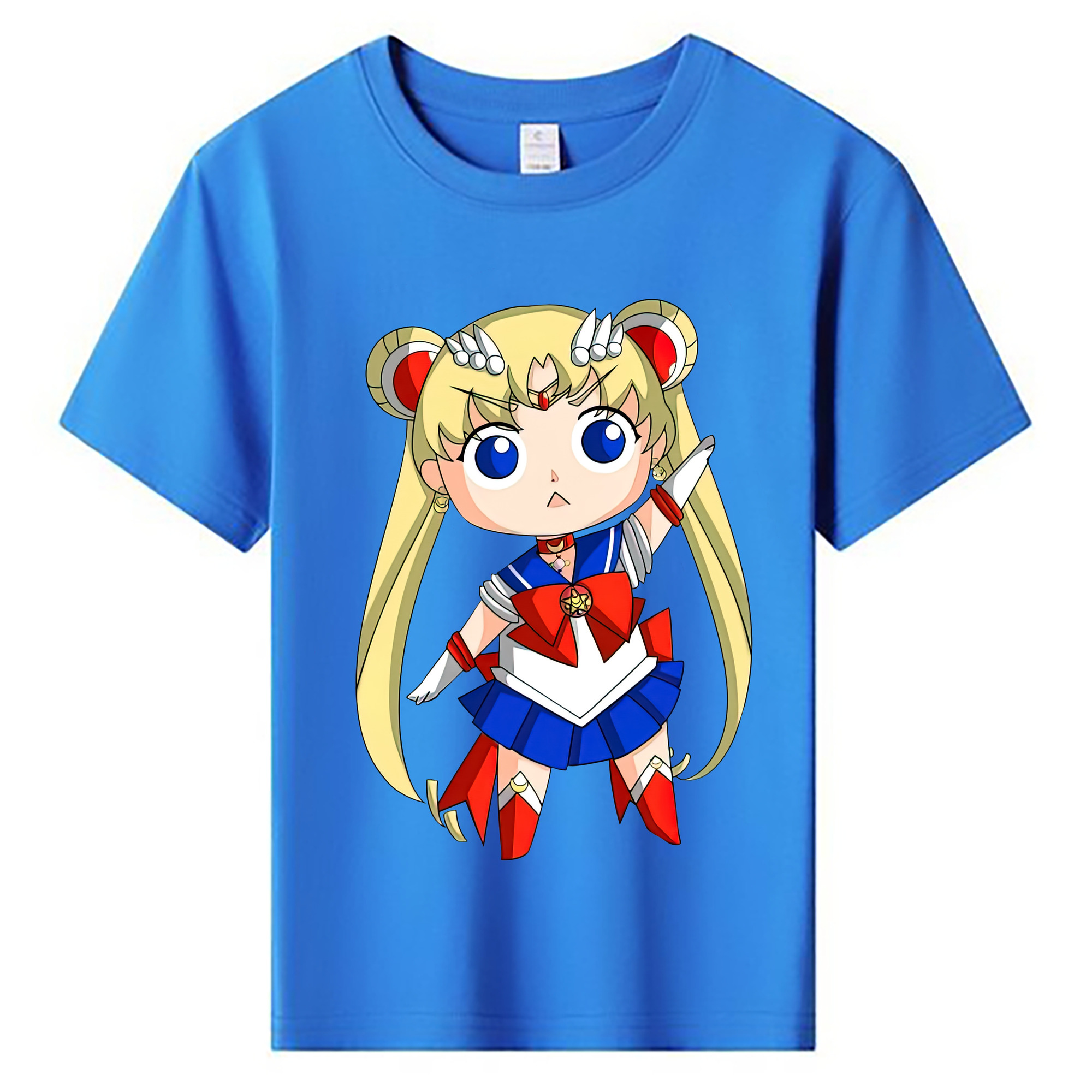 （画像用） 美少女戦士セーラームーン 月野 うさぎ つきの うさぎ Sailor Moon Tsukino Usagi 綿100％キッズTシャツ（フロントプリント）